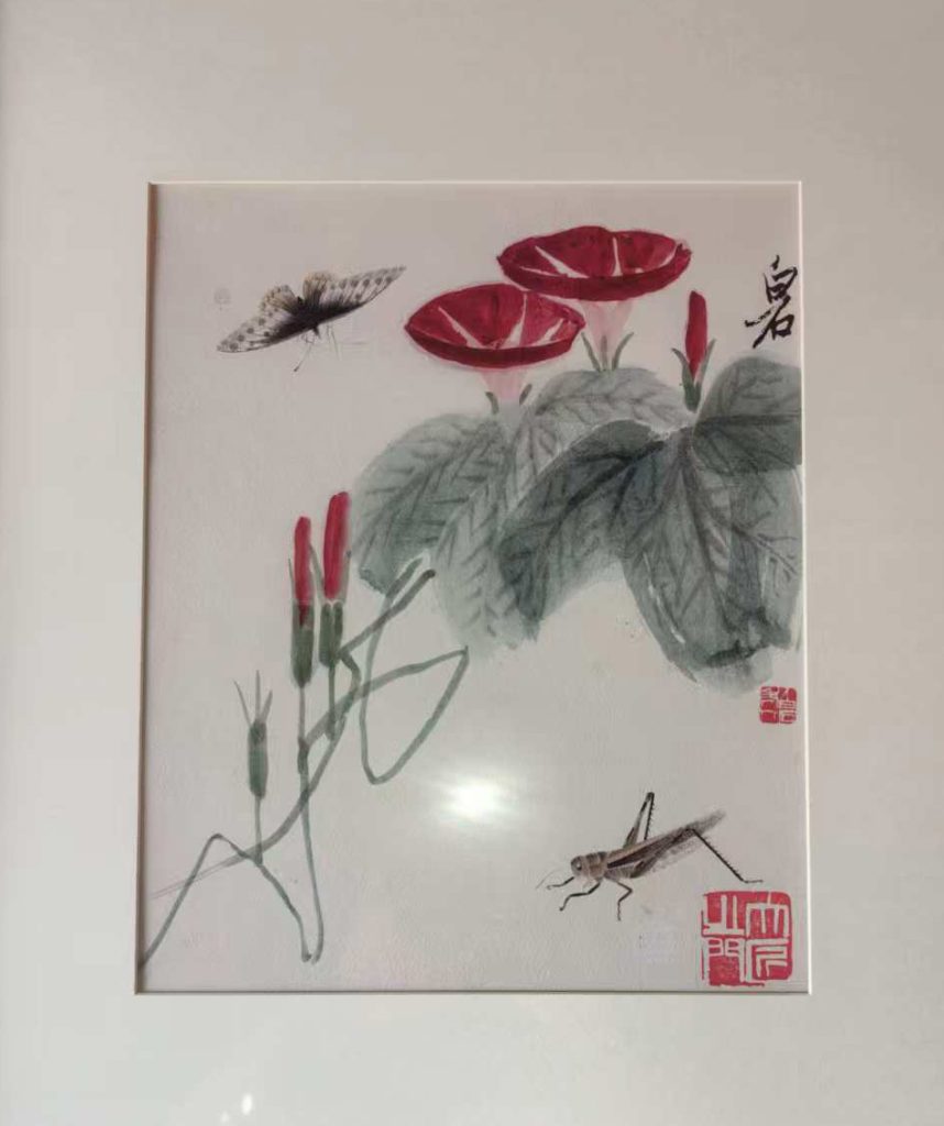 图片[1]-齐白石牵牛花草虫-国博文物