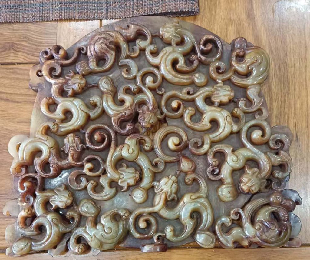 图片[1]-和田玉九龙壁-国博文物