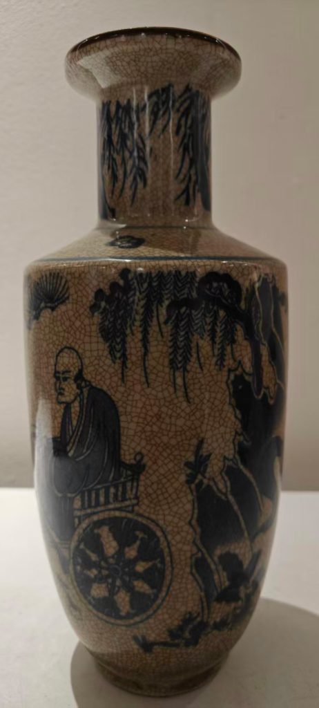 图片[1]-开片鬼谷子下山棒槌瓶-国博文物