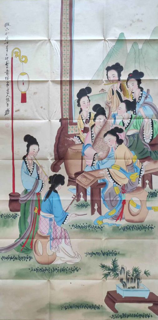 图片[1]-张大千八仕女图-国博文物