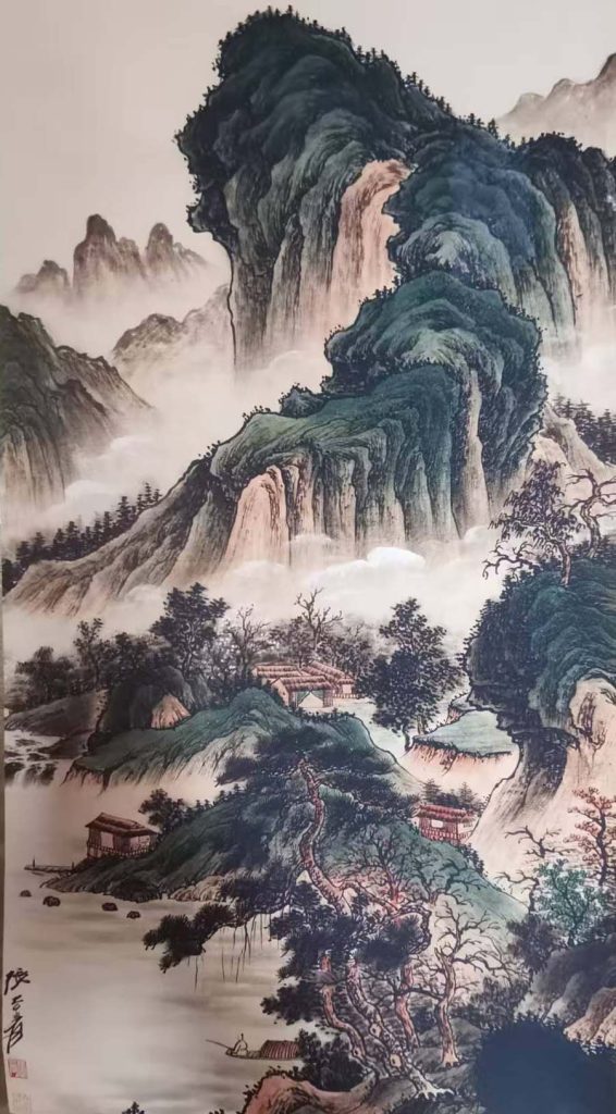 图片[1]-张大千山水-国博文物