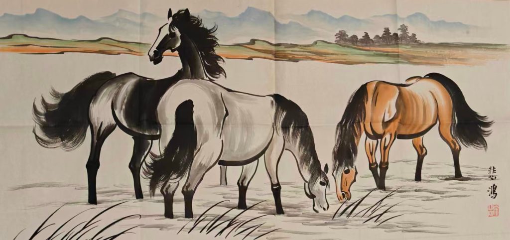图片[1]-徐悲鸿马-国博文物