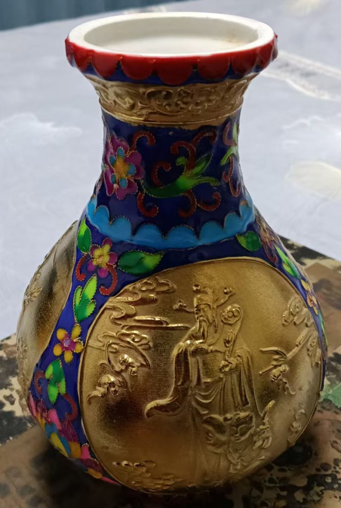 图片[1]-掐丝描金珐琅彩赏瓶-国博文物