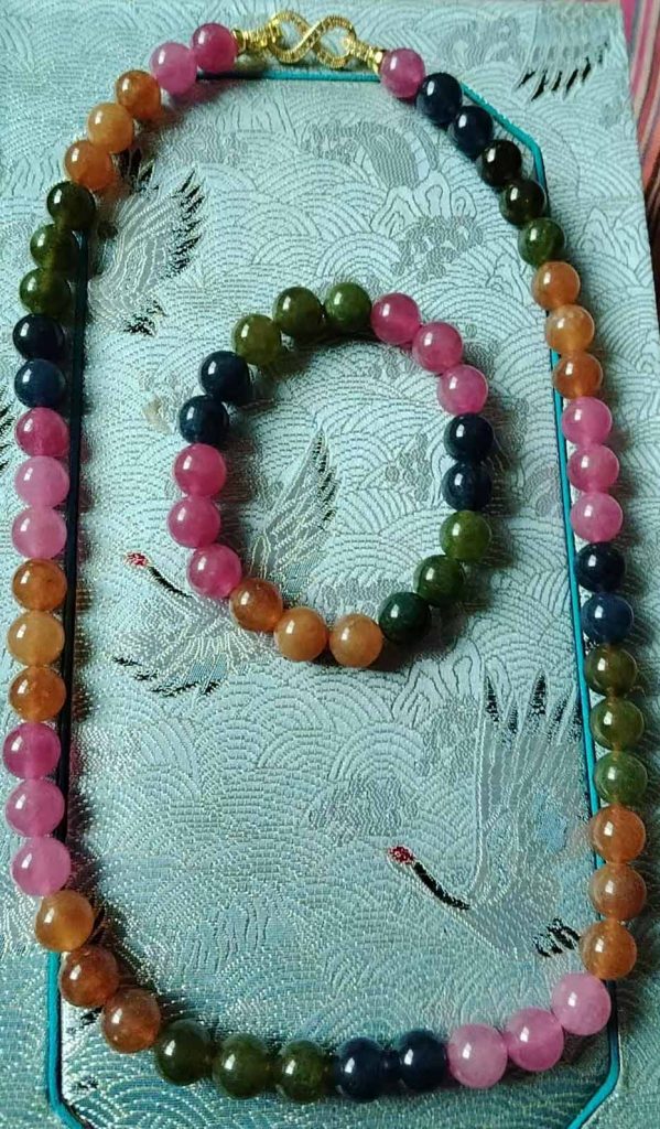 图片[1]-碧玺圆珠项链-国博文物