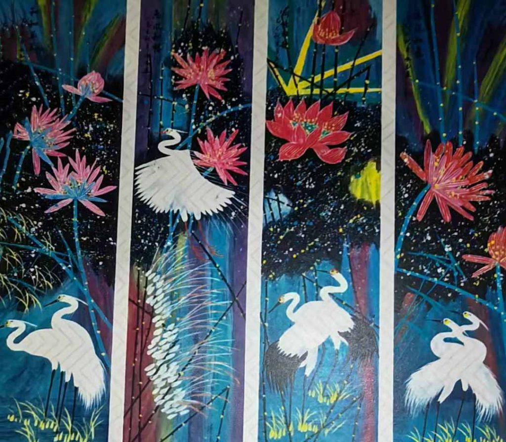 图片[1]-黄永玉荷塘雅趣-国博文物