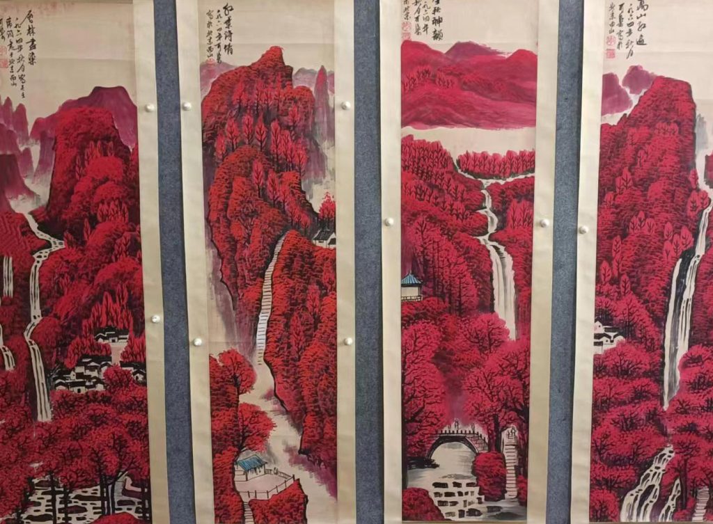 图片[1]-李可染万山红遍-国博文物